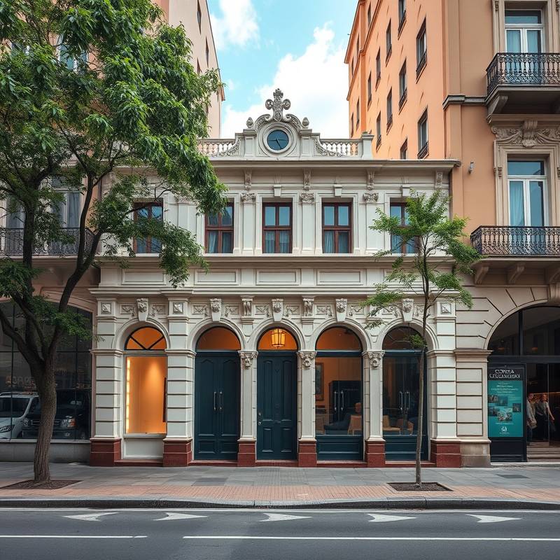 Foto da fachada do Sonata Studios, localizado na Rua Augusta em São Paulo.